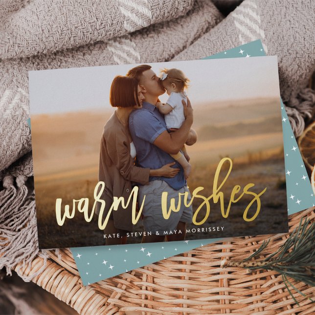 Warm Wishes Brush Lettered Photo (Creator Uploaded)