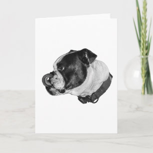 Warm Wishes Bulldog Card
