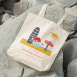 Warm Wishes Christmas in July Beach Sun Sand Crab Tote Bag<br><div class="desc">If you need any further customisation please feel free to message me on yellowfebstudio@gmail.com.</div>