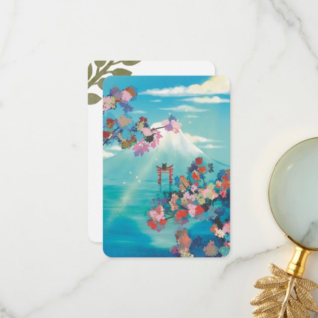 Warm Wishes Countryside Postcard (Front/Back In Situ)