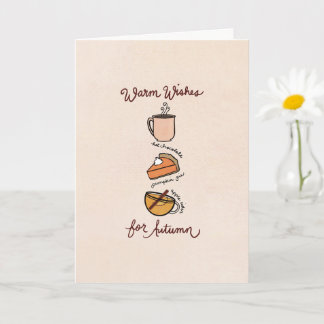 Warm Wishes for Autumn Greeting Card
