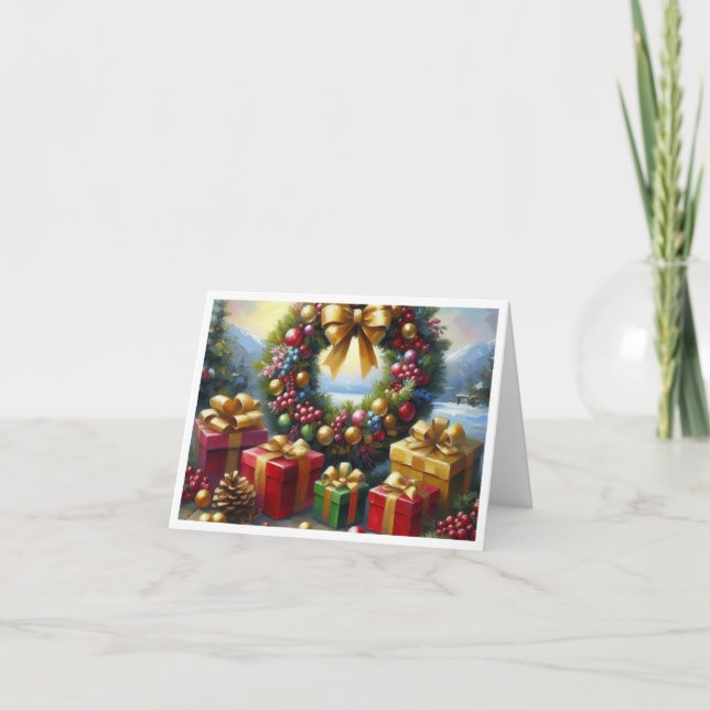 Warm Wishes Greeting Card (Front)