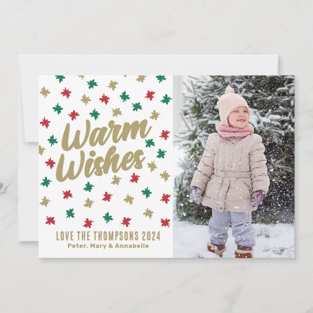 Warm Wishes Holiday Card (Front)