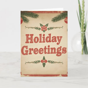 Warm Wishes Holiday Design Card