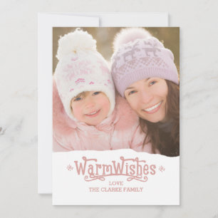 Warm Wishes Holiday Photo Cards