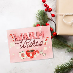Warm Wishes Holiday Postcard