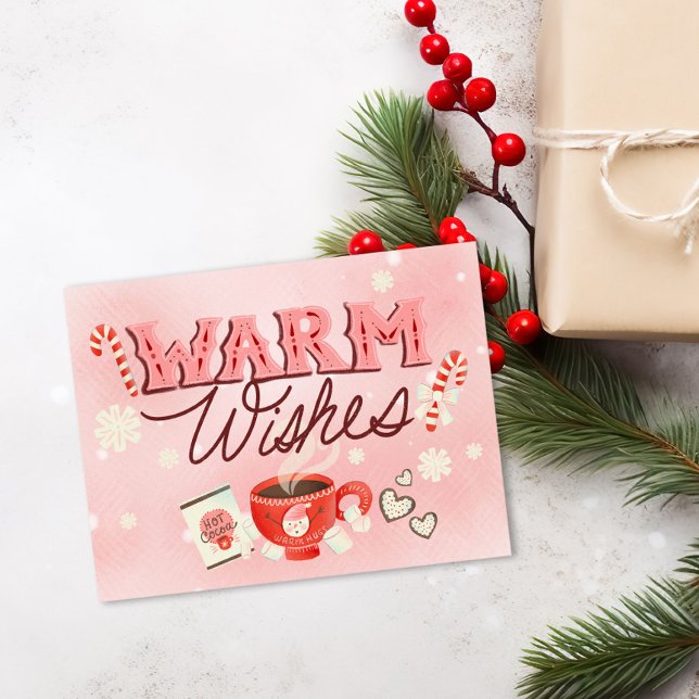 Warm Wishes Holiday Postcard (Creator Uploaded)