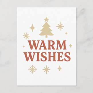 Warm Wishes Holiday Postcard