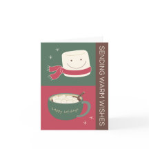 Warm Wishes Hot Chocolate Holiday Card
