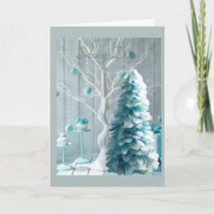 Warm Wishes on a Snowy Day Card