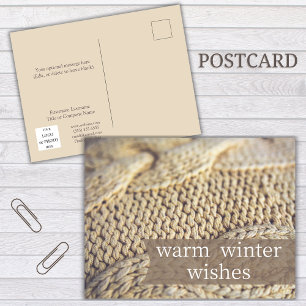 Warm Wishes Realtor Happy Holidays Postcard