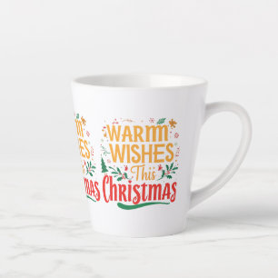 Warm Wishes This Christmas - Small Latte Mug, 12 o Latte Mug