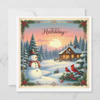 Warm Wishes this Holiday Season: A Note of Cheer Card