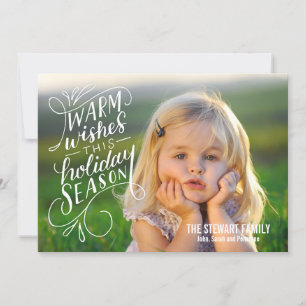 Warm Wishes This Holiday Season Hand Lettered
