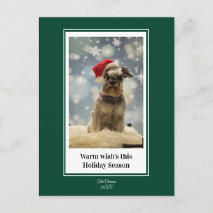 Warm Wishes this holiday season postcard