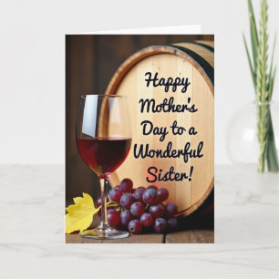 Warm Wooden Mothers Day Card