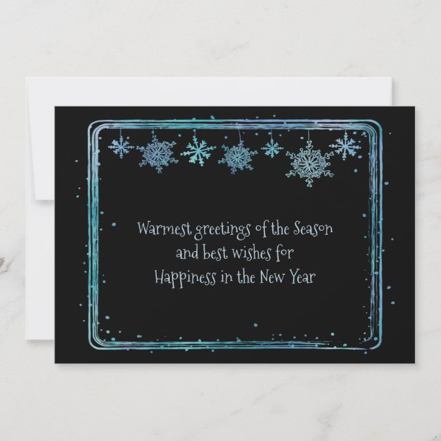 Warmest Greetings of the Season Business Friendly Holiday Card (Front)
