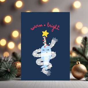Warmest Narwhal - Holiday Greeting Card
