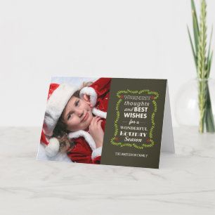 warmest thoughts holiday card