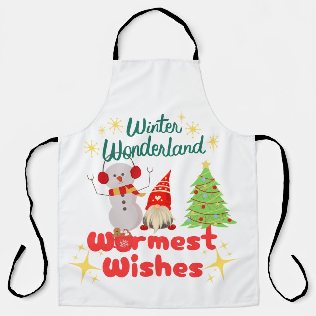 Warmest wishes  apron (Front)