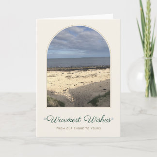 Warmest Wishes Northumberland Coast Christmas Card