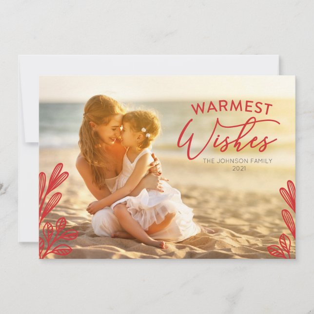 Warmest wishes Photo Card (Front)