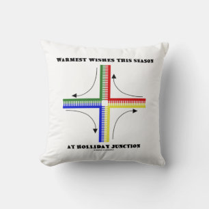 Warmest Wishes This Season At Holliday Junction Cushion