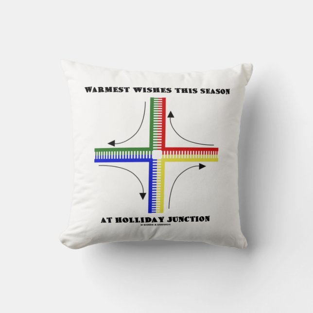 Warmest Wishes This Season At Holliday Junction Cushion (Front)