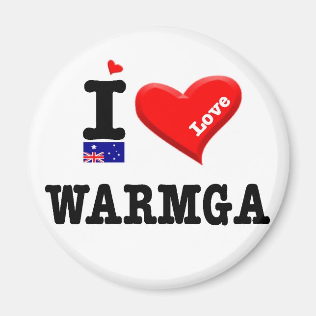 WARMGA - I Love Magnet (Front)