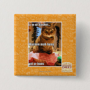 Warmin mah buns 15 cm square badge