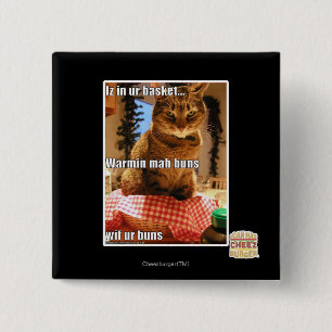 Warmin mah buns 15 cm square badge