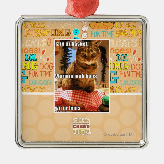 Warmin mah buns metal tree decoration (Front)