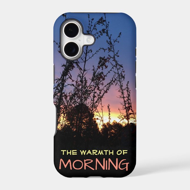 Warming Glow of Sunrise On Horizon Photograph (Back)