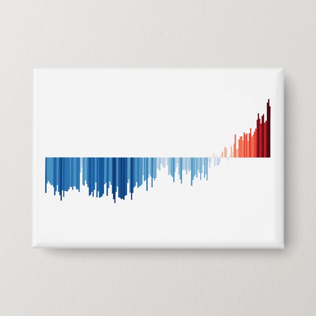 Warming Stripes Bar Chart Button (no text) (Front)