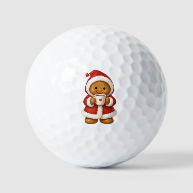 Warming Up! Gingerbread  Golf Balls (Front)