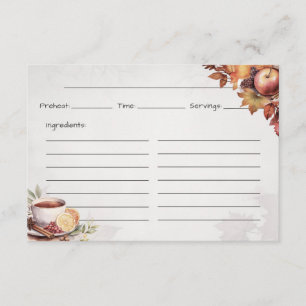Warming WassailBasic Recipe Card