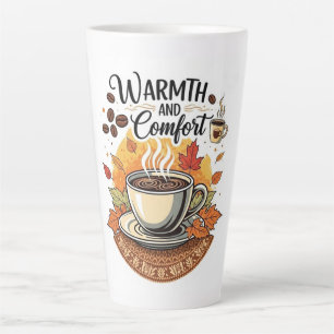 Warmth and Comfort - Cozy Autumn Coffee Latte Mug