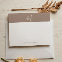 Warmth Beige Monogrammed Script
