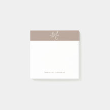 Warmth Beige Monogrammed Script