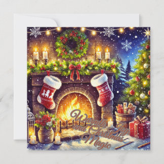 Warmth, Joy, and Christmas Magic Holiday Greeting Card