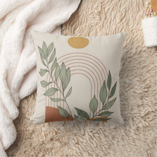 warmth of nature Throw Pillow