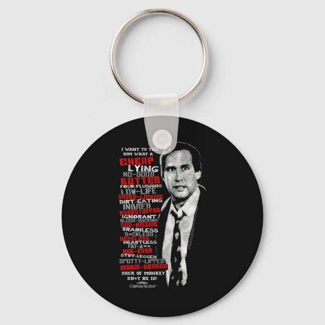 Warner Bros. Christmas Vacation Profanities - Wome Key Ring (Front)