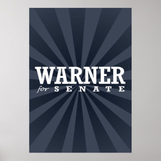WARNER FOR SENATE 2014 POSTER