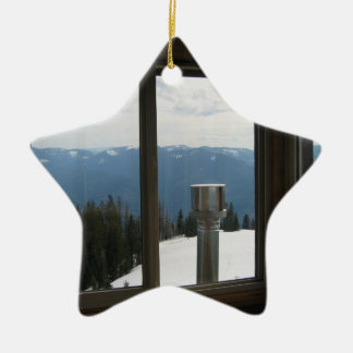 Warner Mountain Fire Lookout Ceramic Tree Decoration