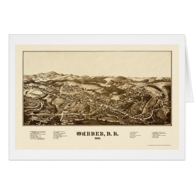 Warner, NH Panoramic Map - 1887 (Front Horizontal)