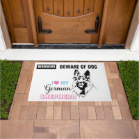 Warning -24" x 36" Door Mat