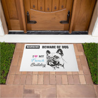 Warning -24" x 36" Door Mat