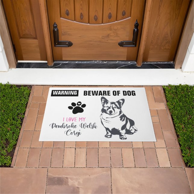 Warning -24" x 36" Door Mat (Outdoor)