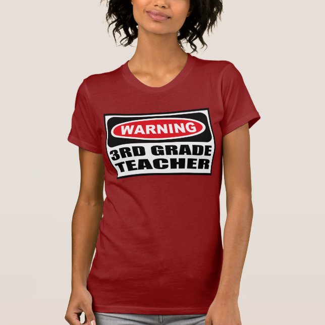 Warning 3RD GRADE TEACHER Women's Dark T-Shirt (Front)