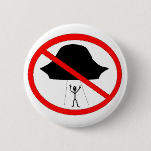 warning 6 cm round badge